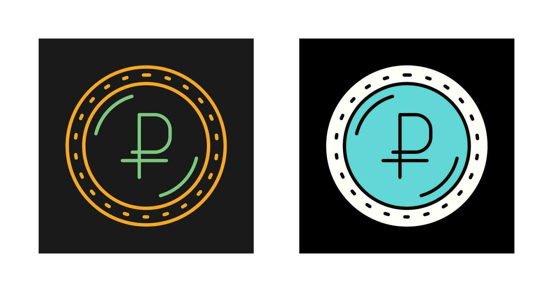 Ruble Currency Vector Icon