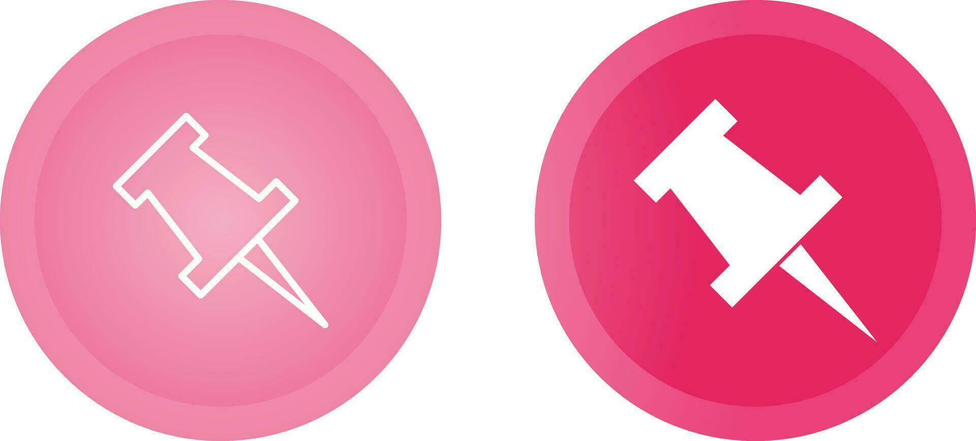 Push Pin Vector Icon