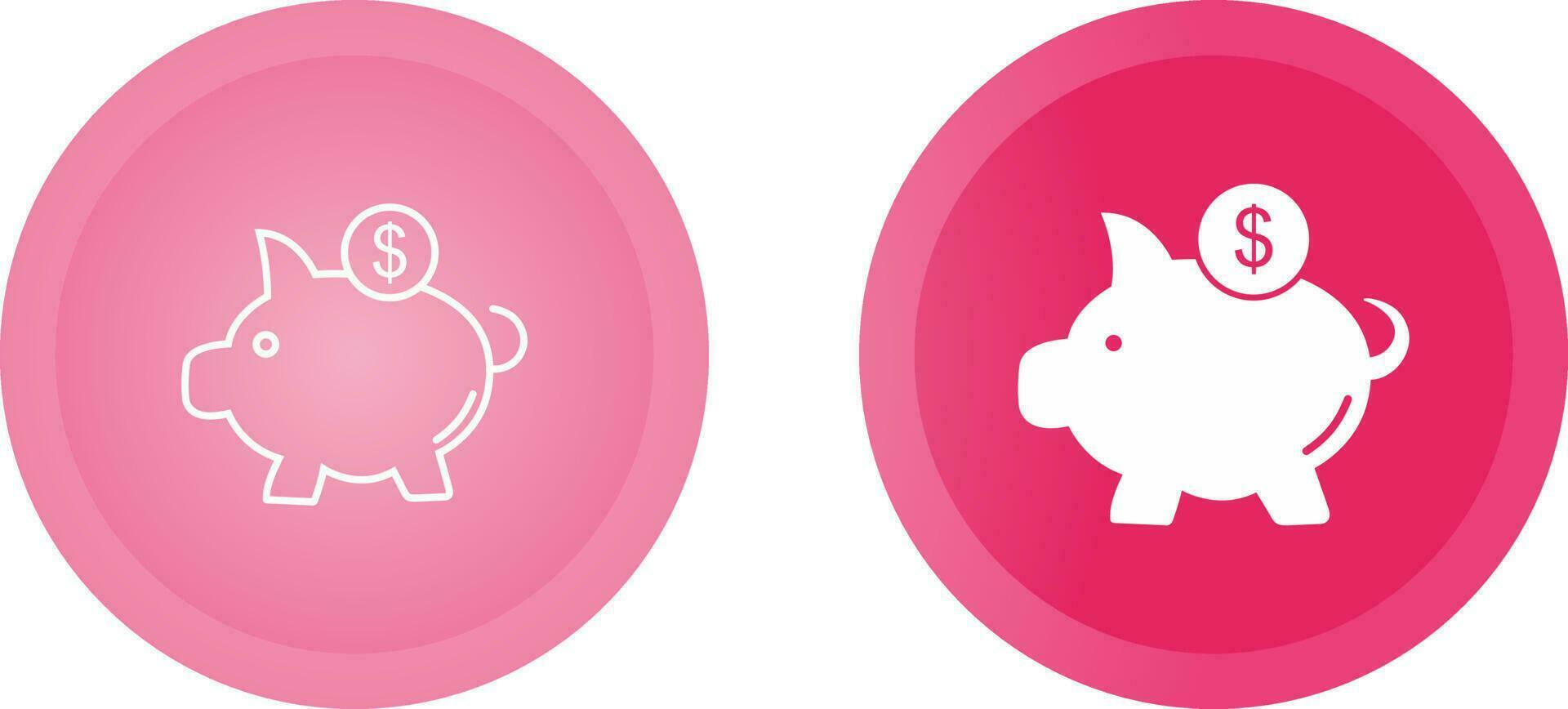 Piggy Saving Vector Icon