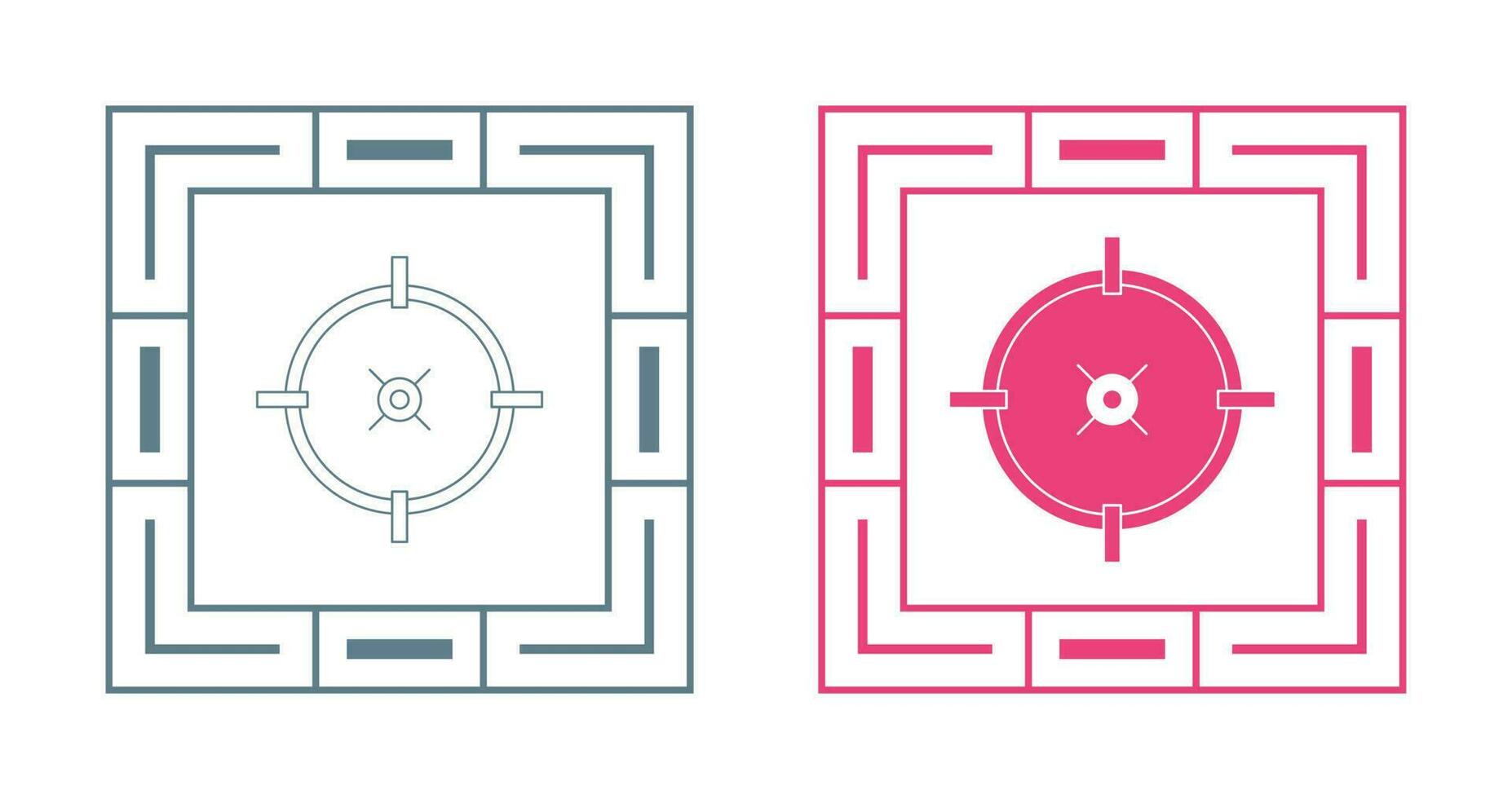 Target Location Vector Icon