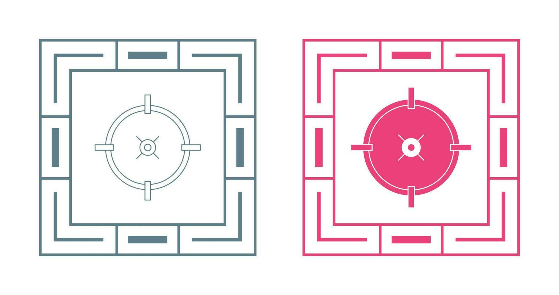 Target Location Vector Icon