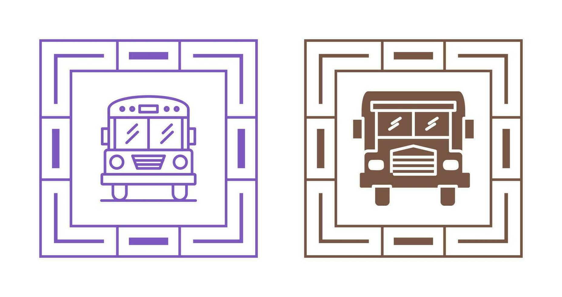 School Bus Vector Icon