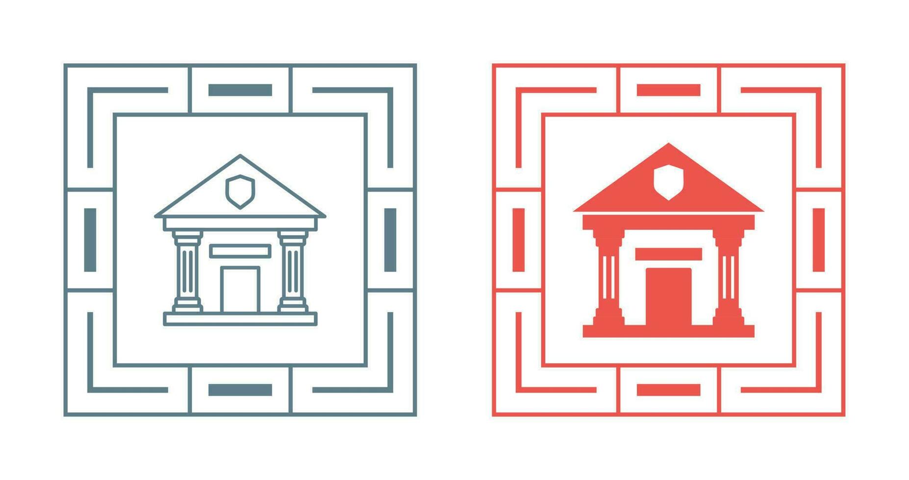 Police Station Vector Icon