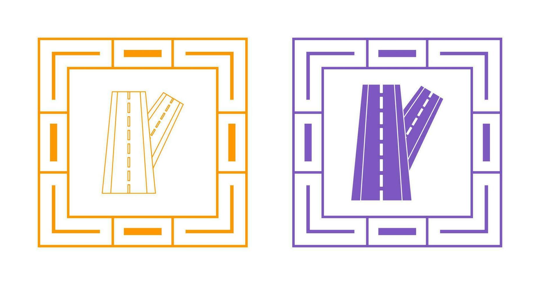 Linked Road Vector Icon