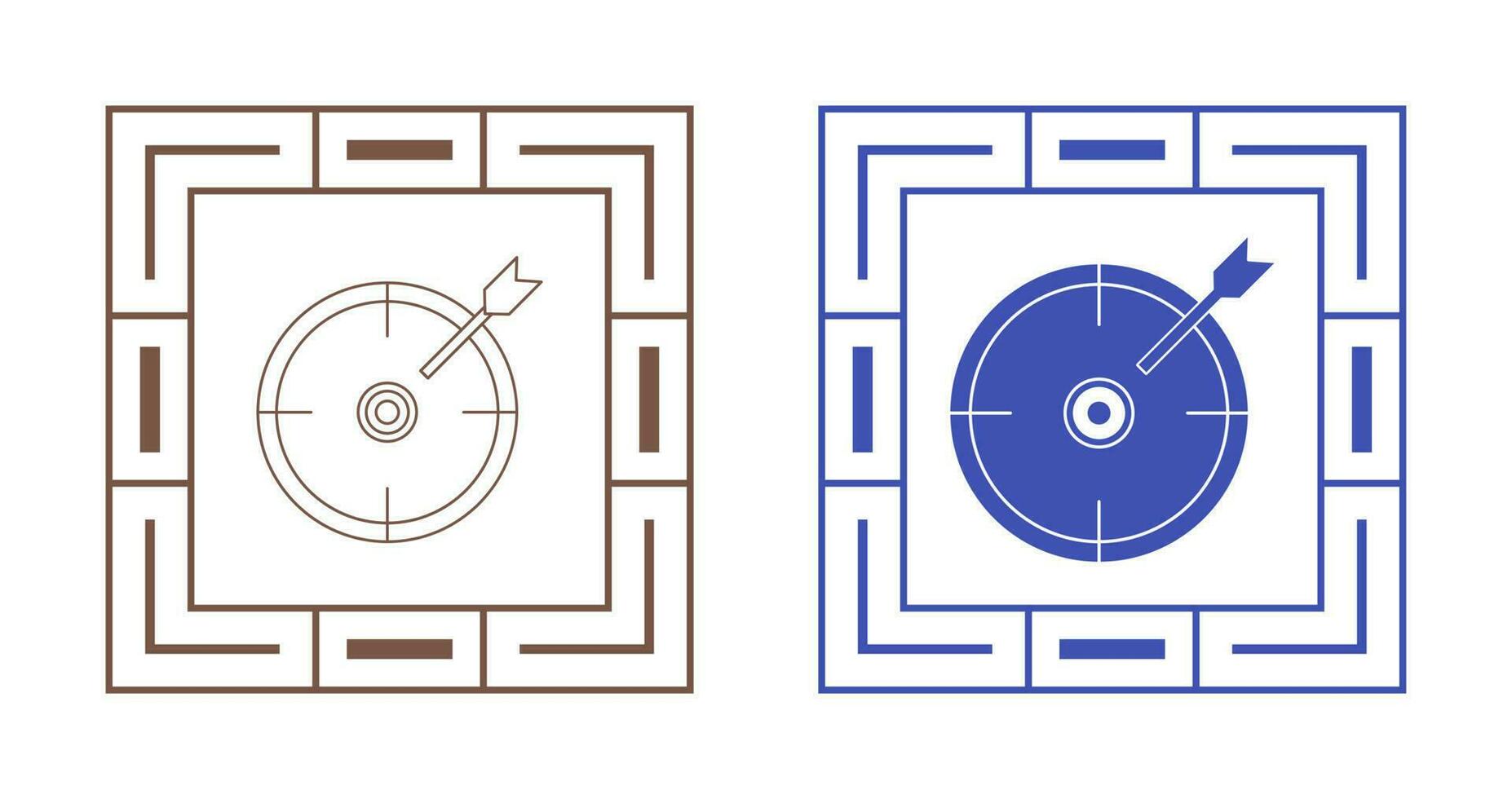 Target Location Vector Icon