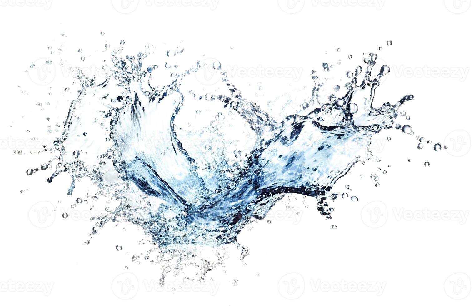 ai generativo. azul agua chapoteo foto