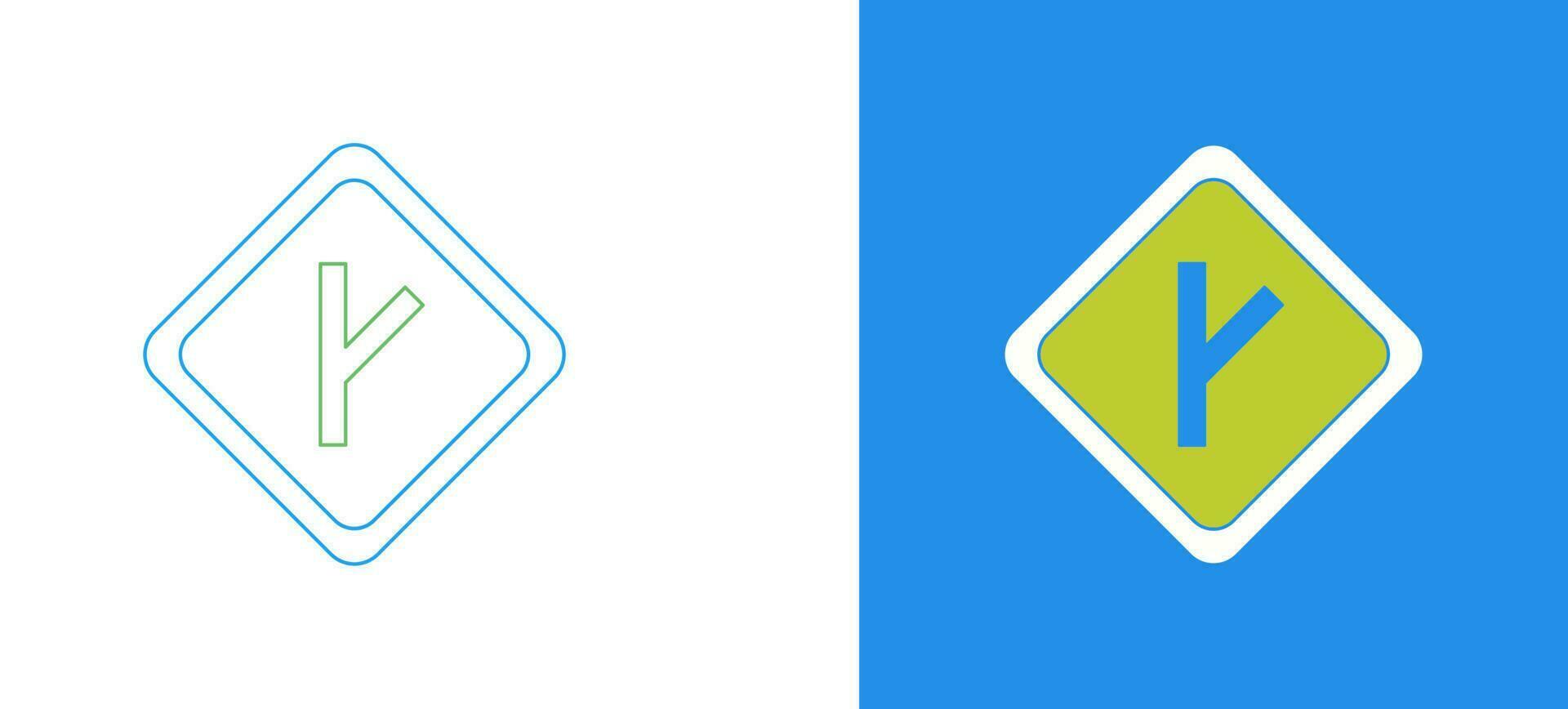 Linked Road sign Vector Icon