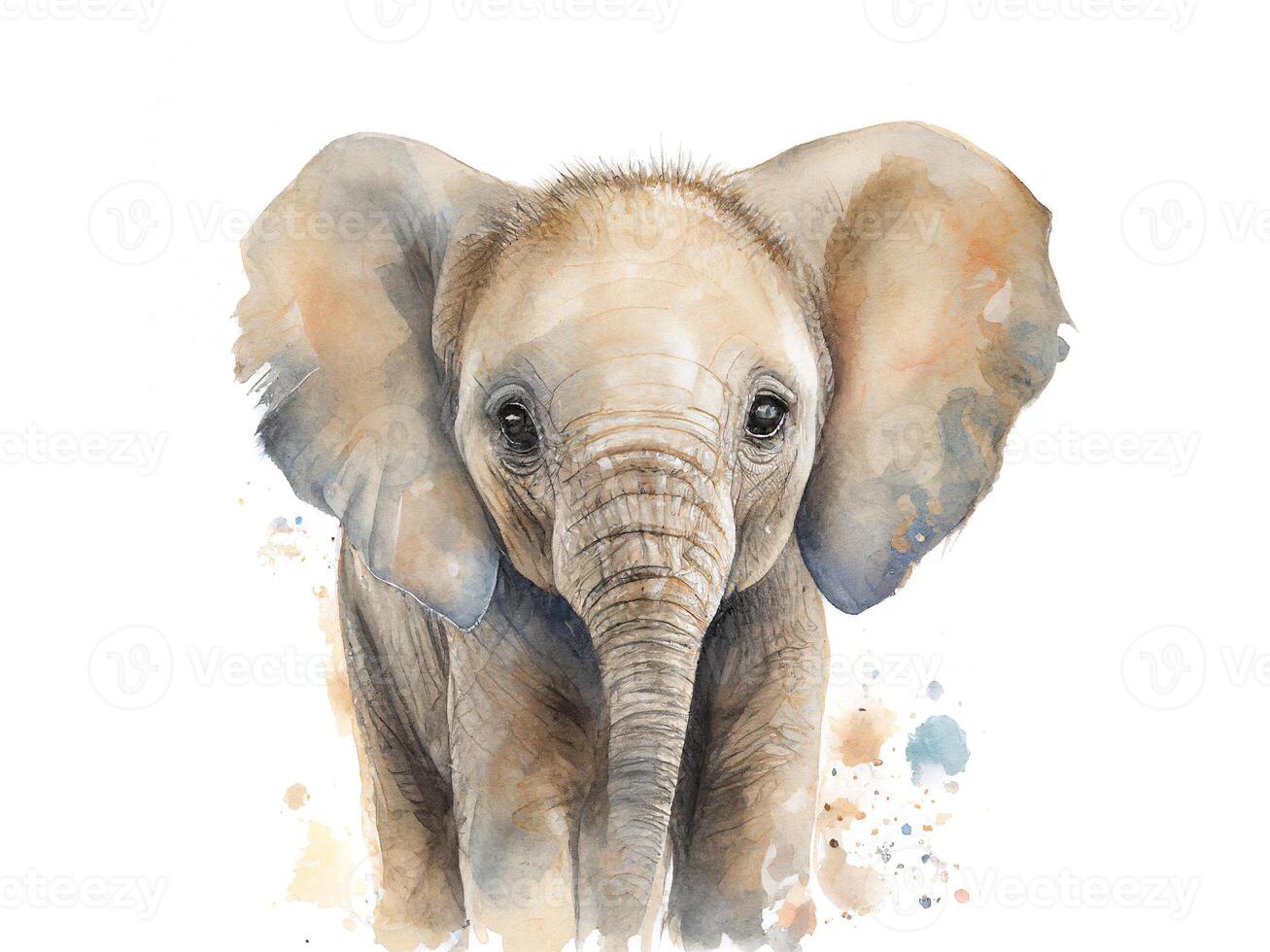 Elephant baby. aesthetic photo