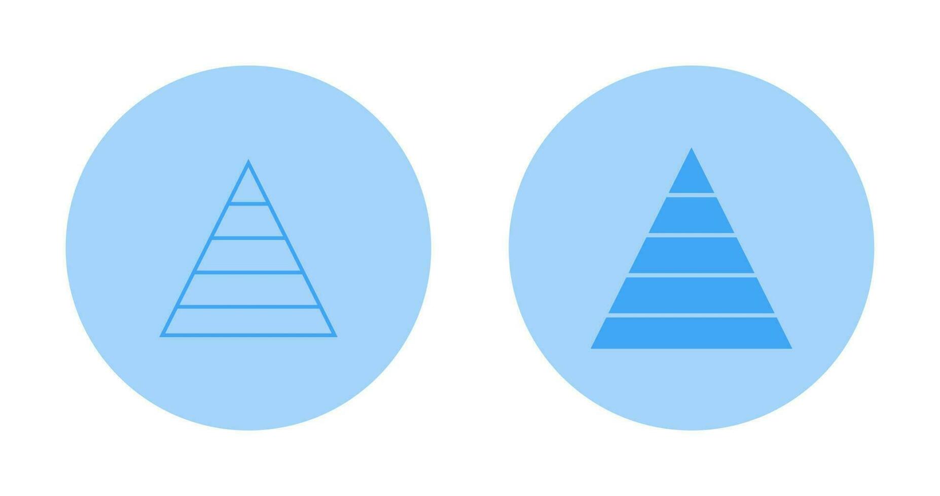 Pyramid Graph Vector Icon