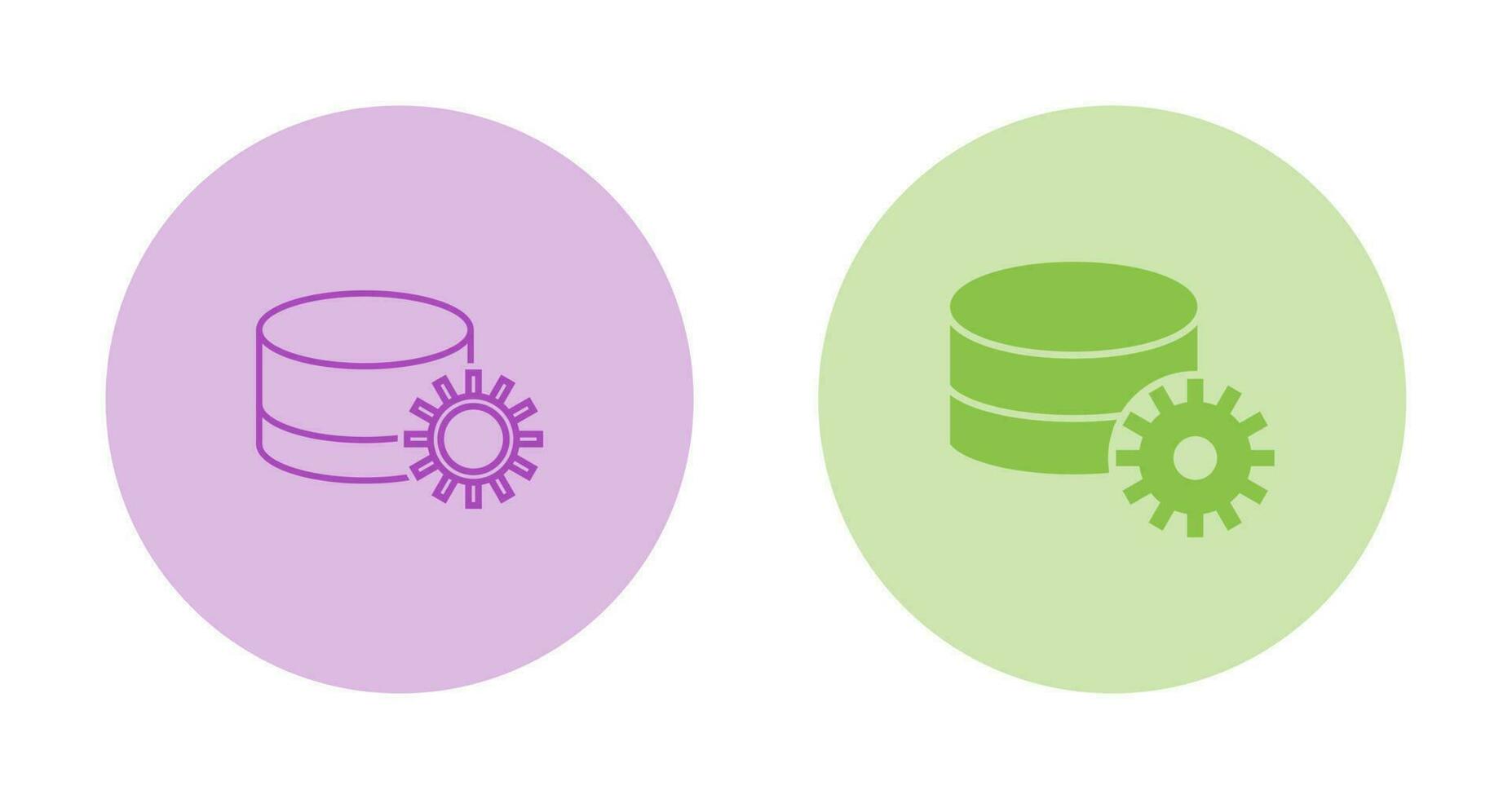 Database Setting Vector Icon