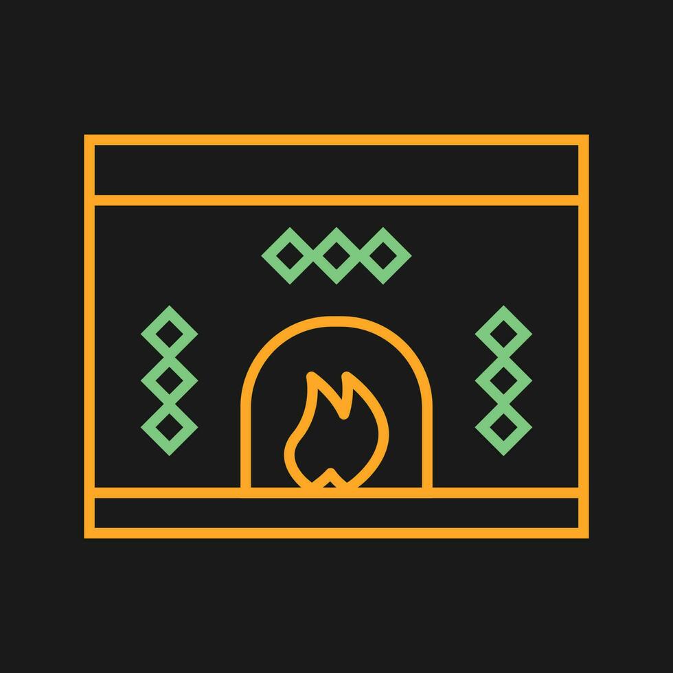 Fireplace Vector Icon