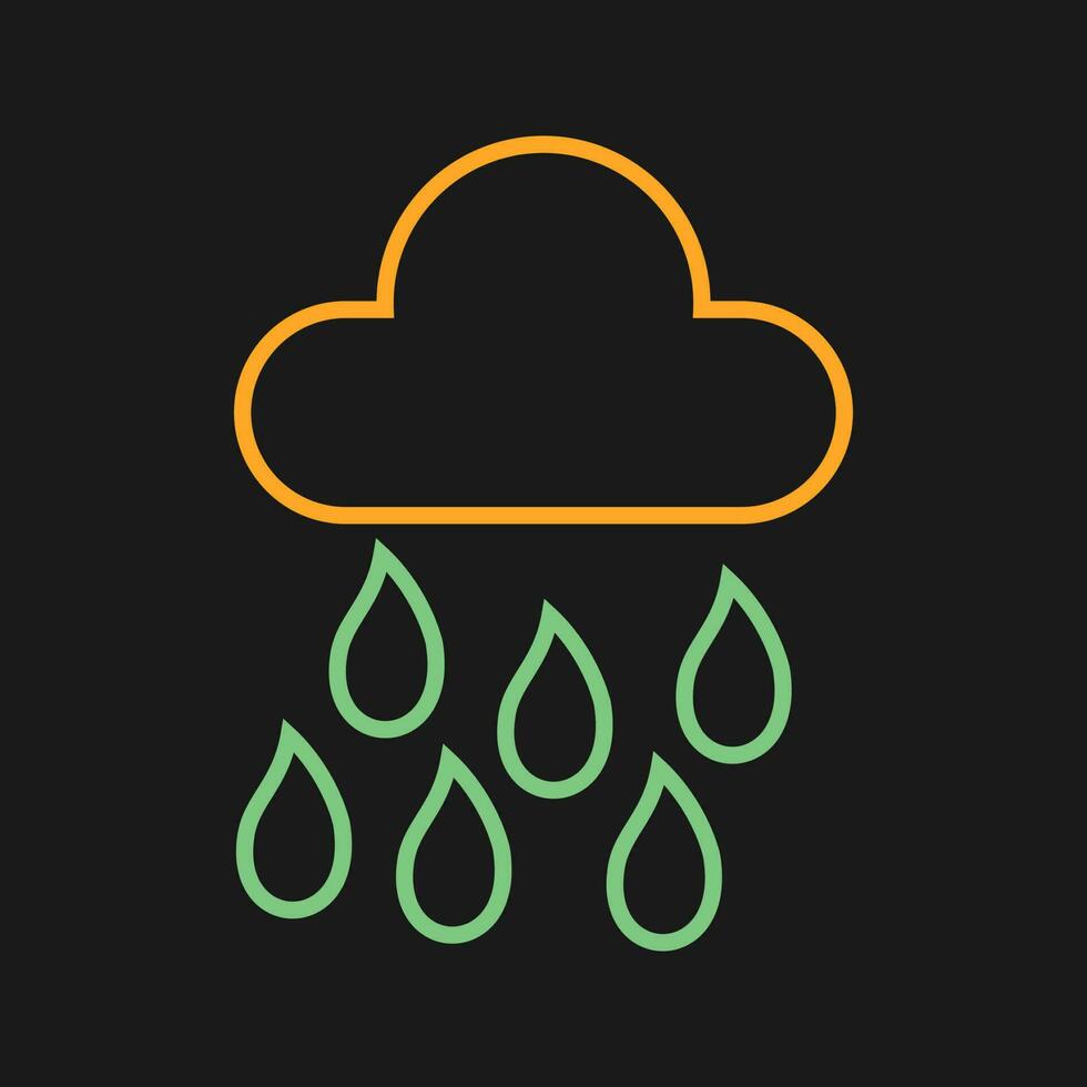Raining Vector Icon