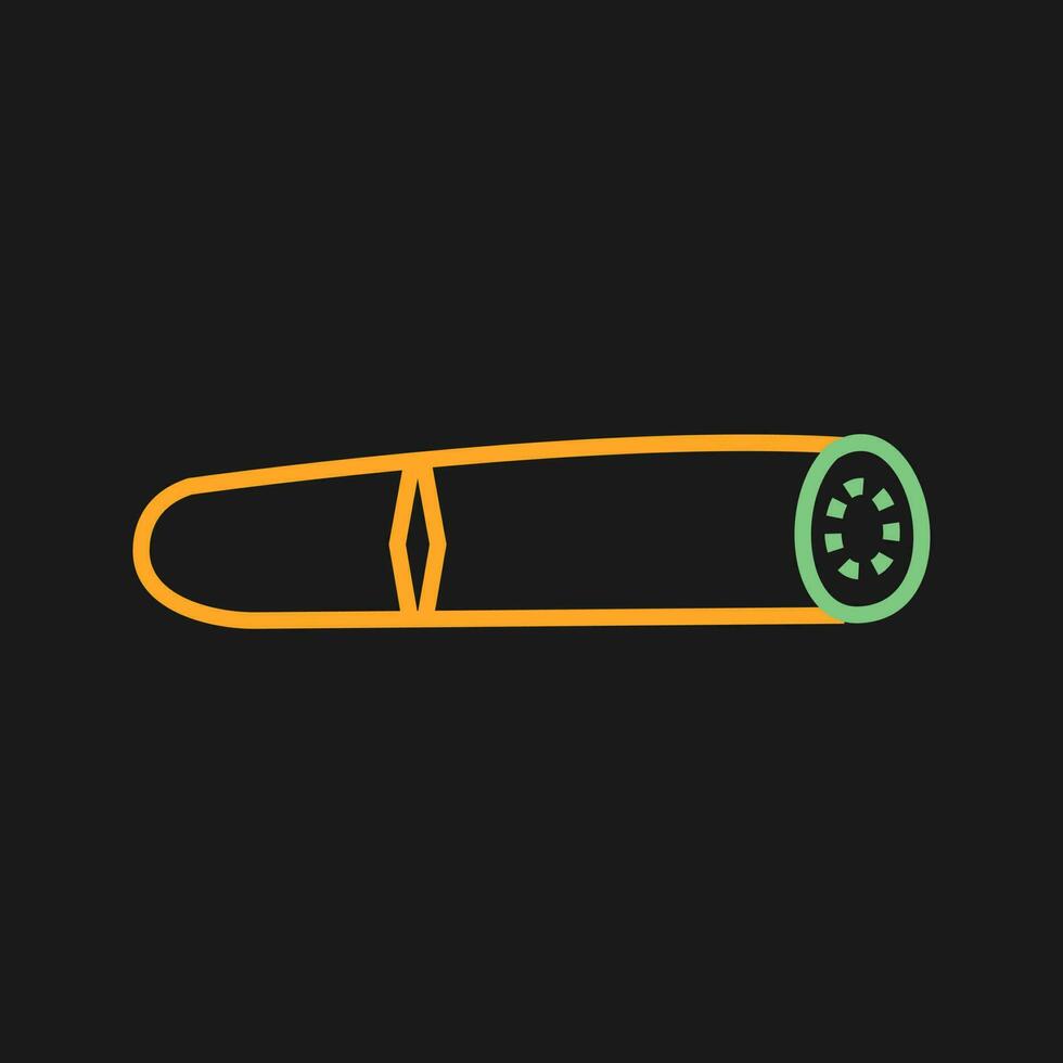 icono de vector de cigarro