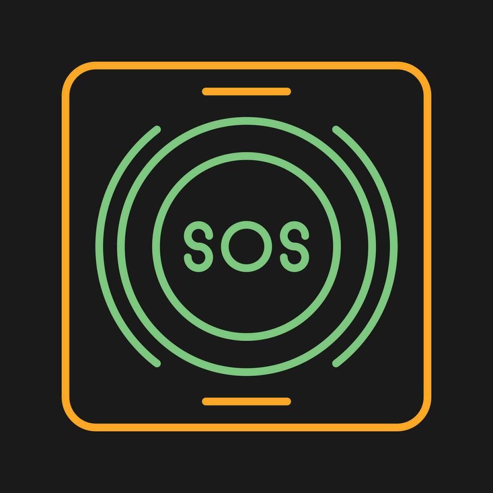 Emergency Button Vector Icon