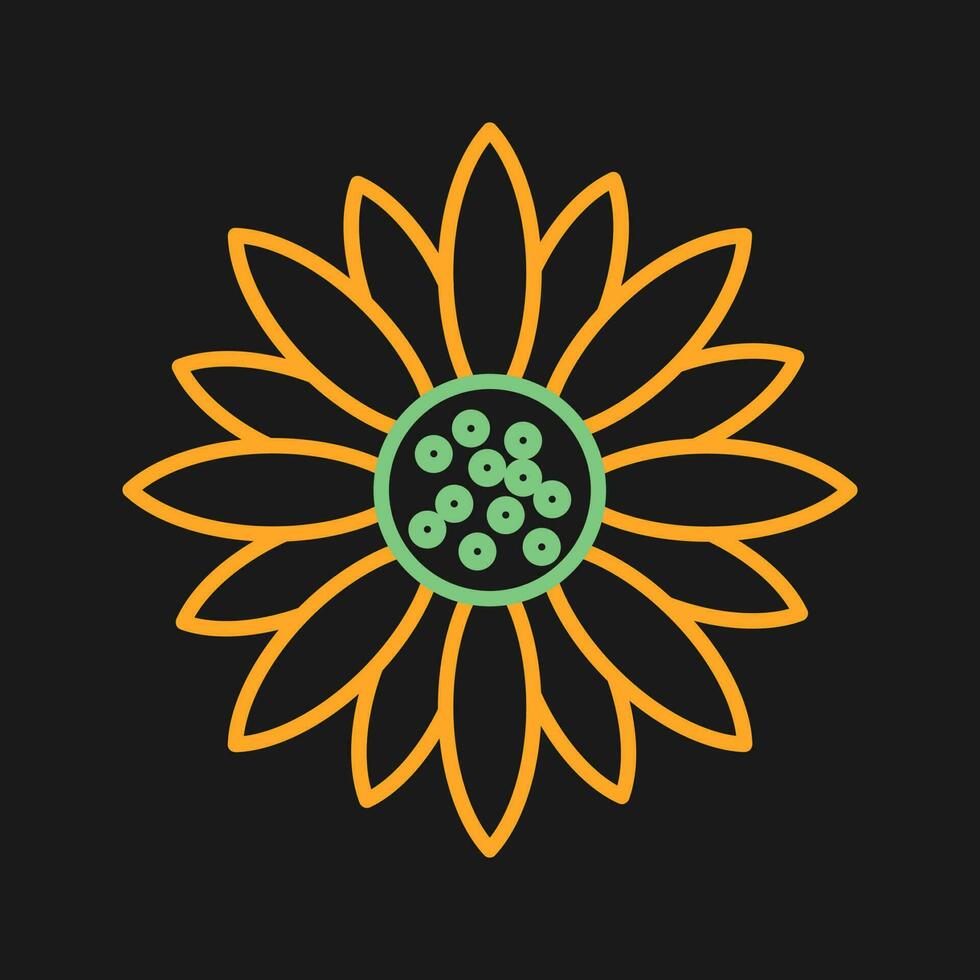 Sunflower Vector Icon