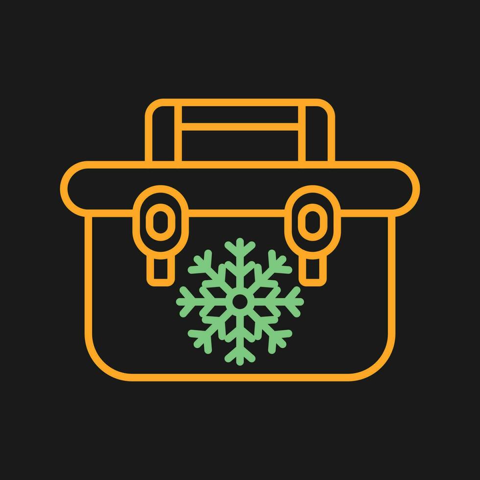 Portable Fridge Vector Icon