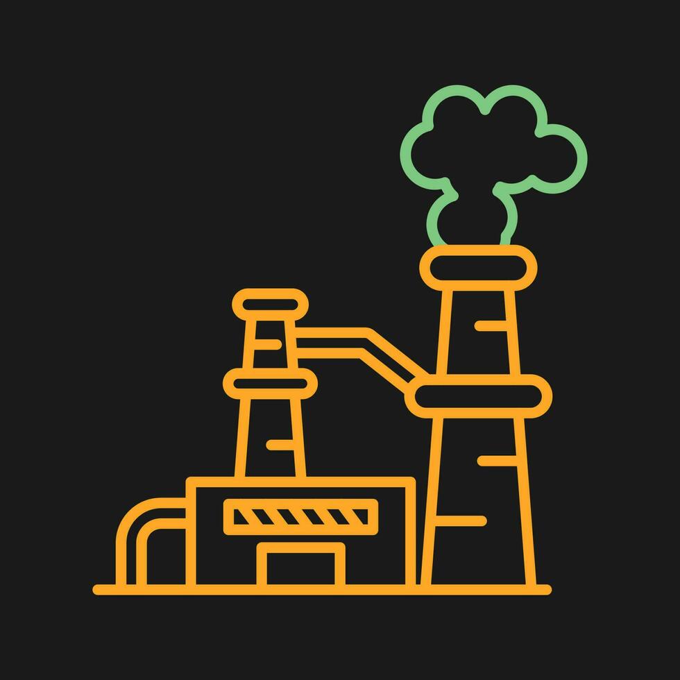 Nuclear Plant Vector Icon