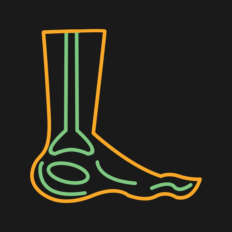 Foot X ray Vector Icon
