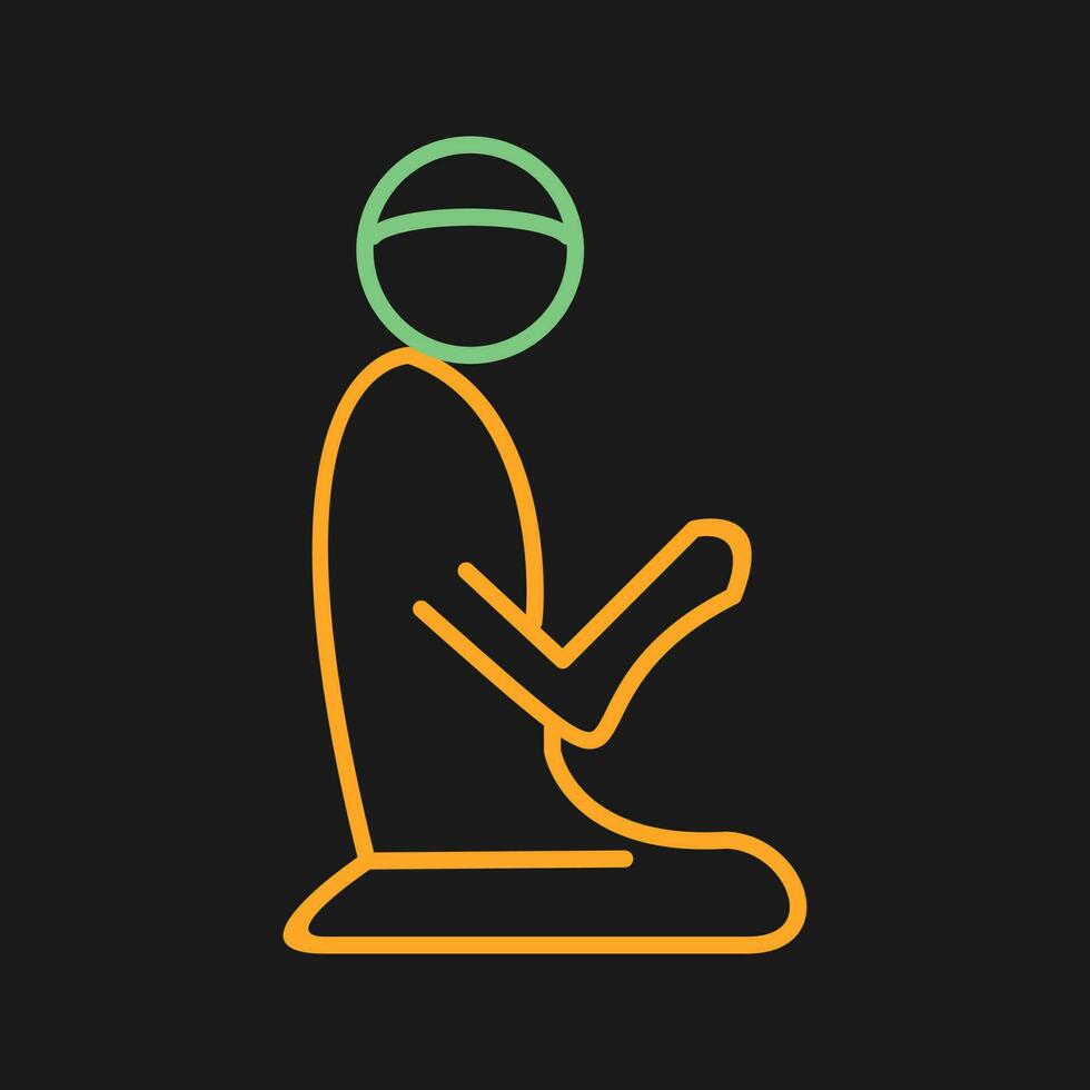 Praying Vector Icon