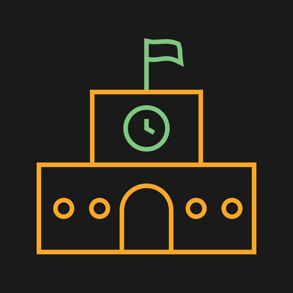 School building Vector Icon