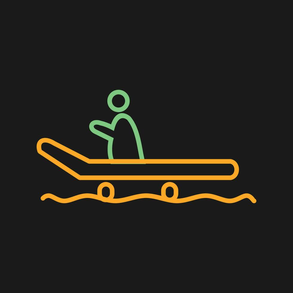 Riding Sled Vector Icon