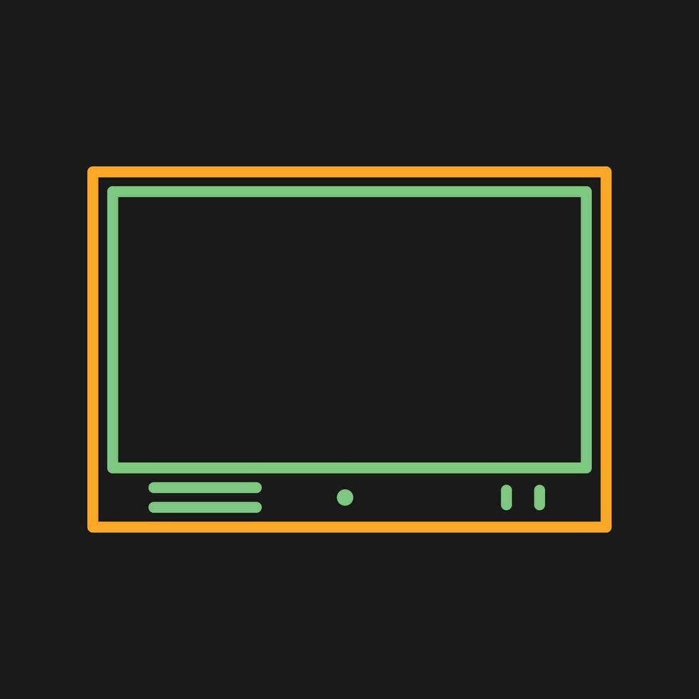 icono de vector de televisor