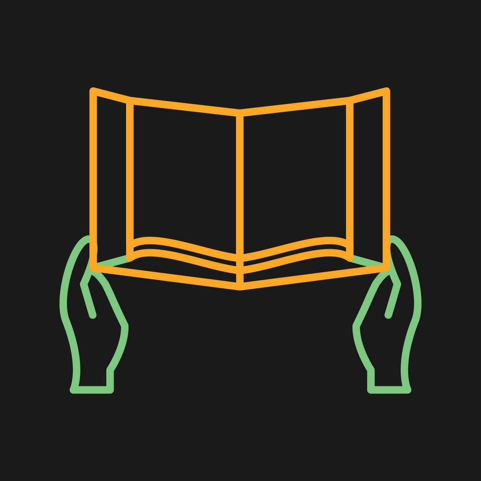 Reading Holy Book Vector Icon
