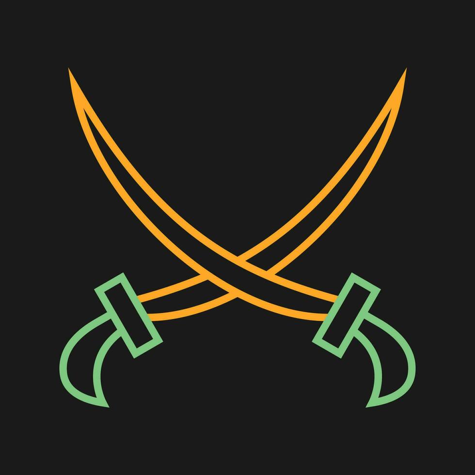 Two Swords Vector Icon