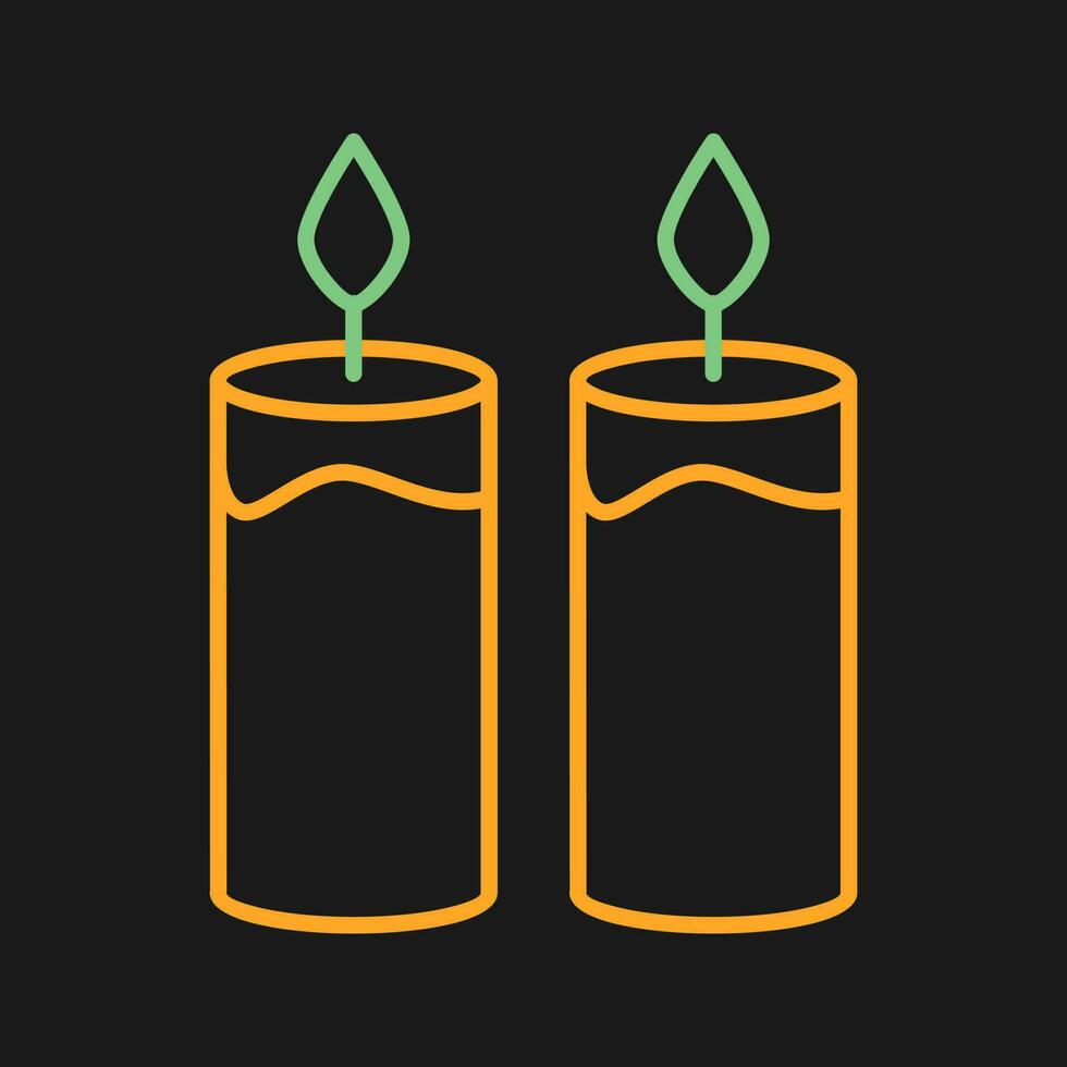 Two Candles Vector Icon