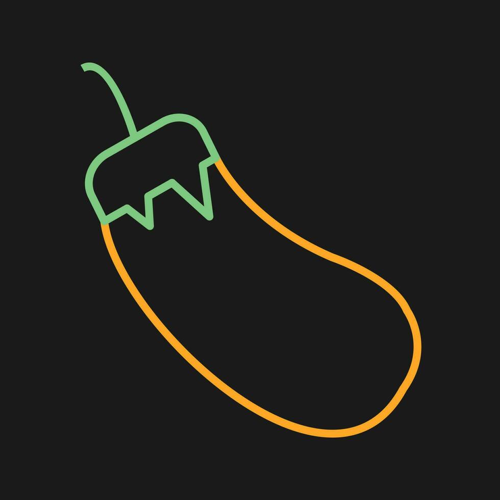 Eggplant Vector Icon