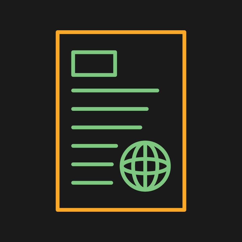 News Report Vector Icon