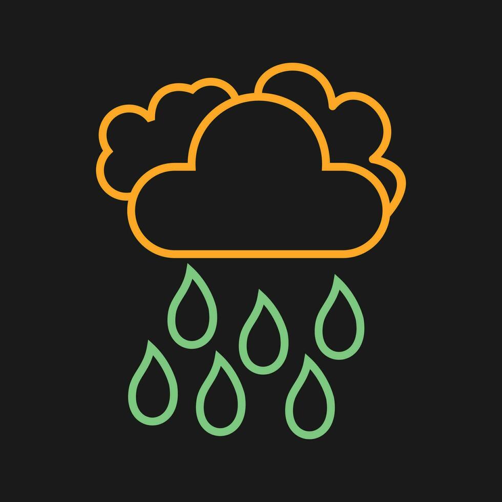 Light Rain Vector Icon