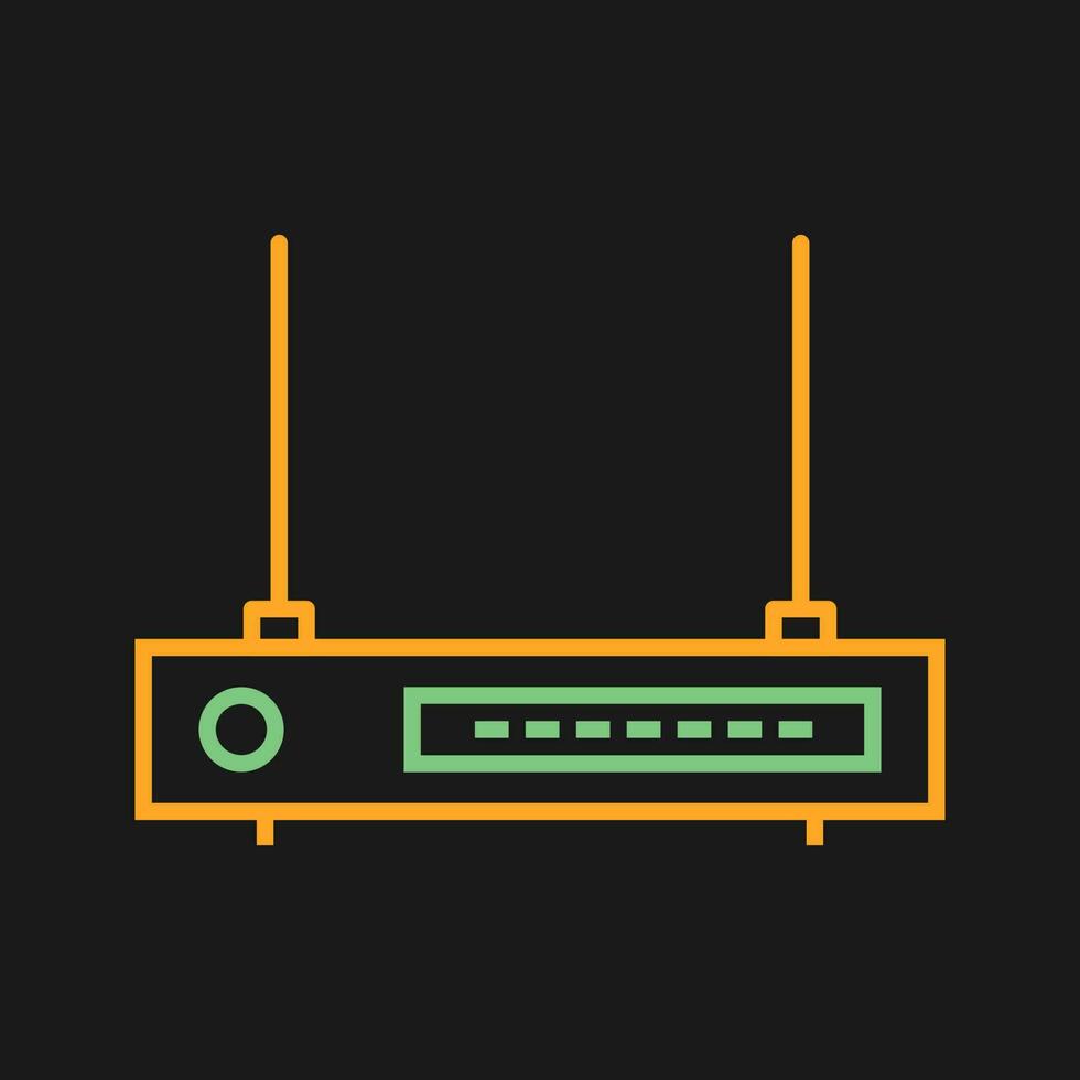 icono de vector de enrutador wifi