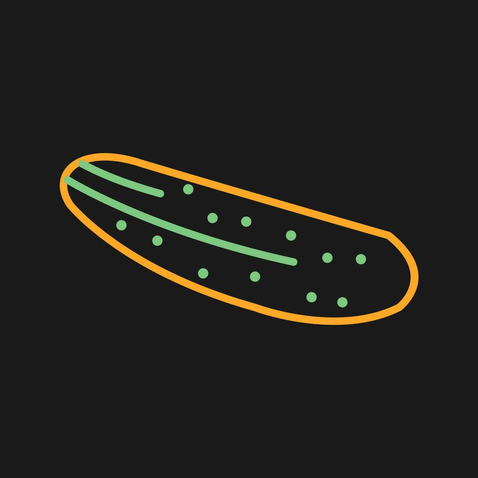 icono de vector de pepino