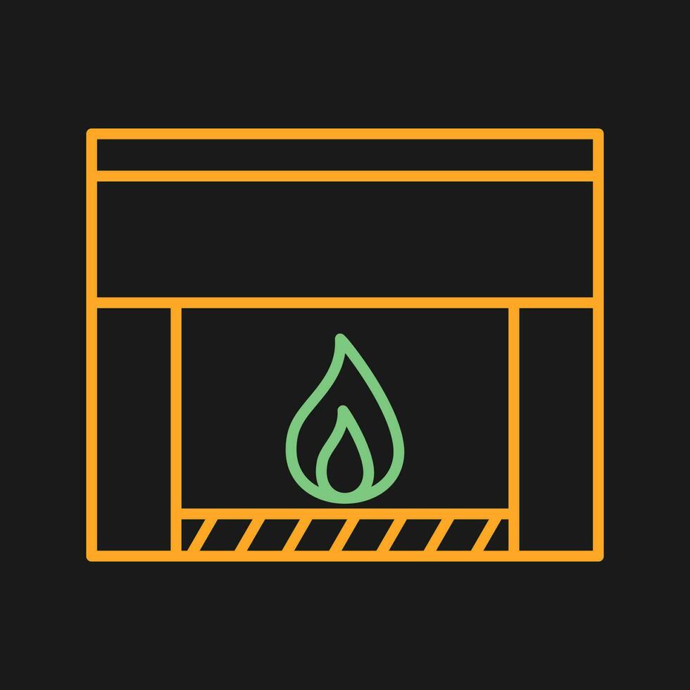 Fireplace Vector Icon