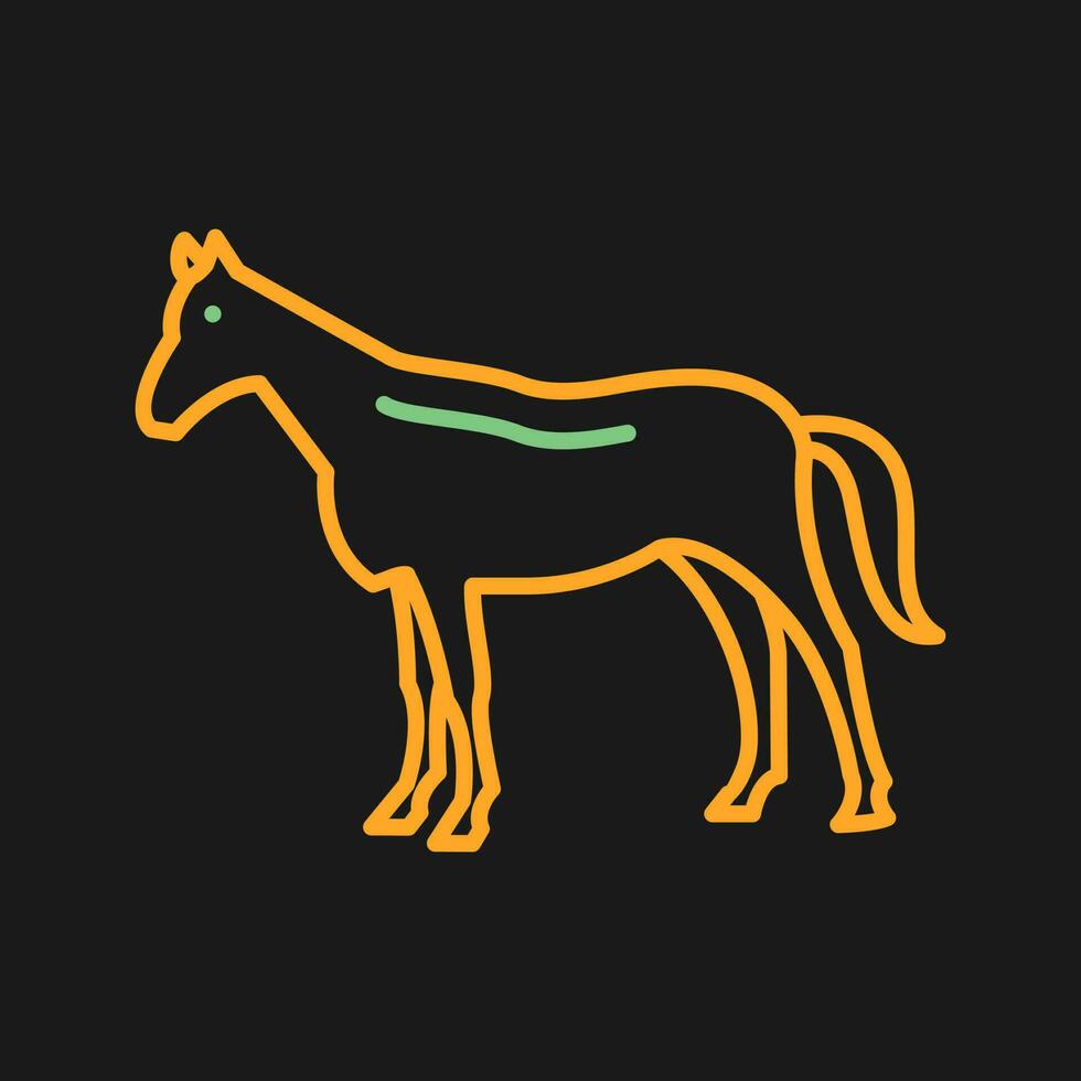 icono de vector de caballo