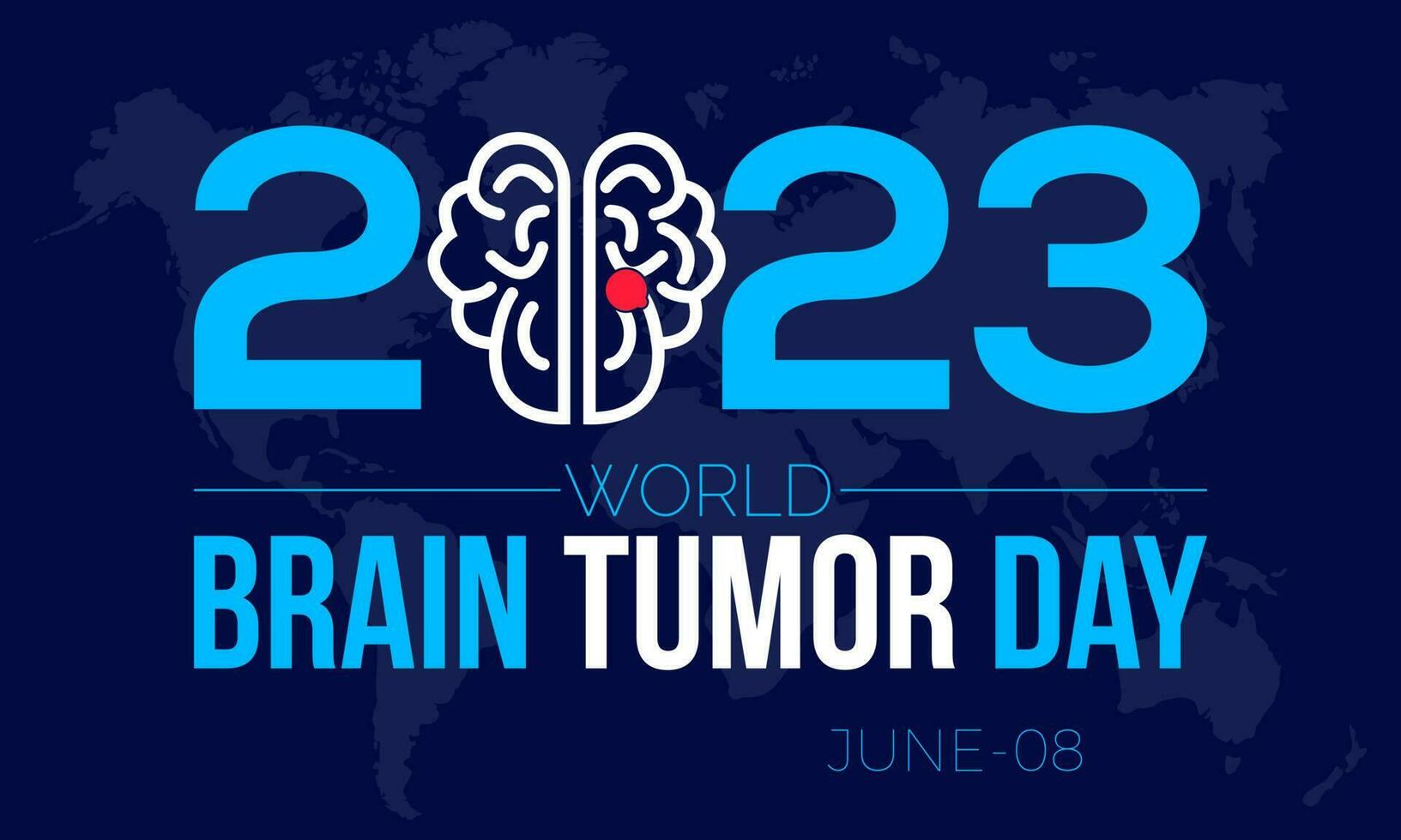 2023 Concept World Brain Tumor Day vector illustration awareness banner template