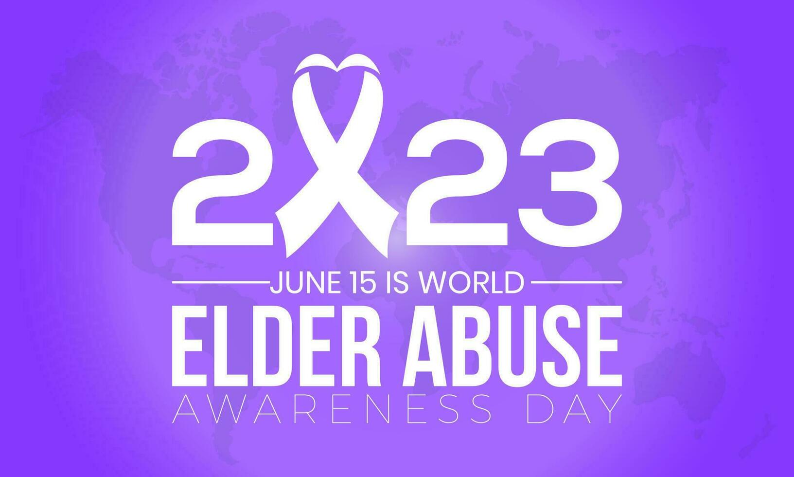 2023 Concept World Elder Abuse Awareness Day old age help concept vector illustration template. Global elderly support concept design.