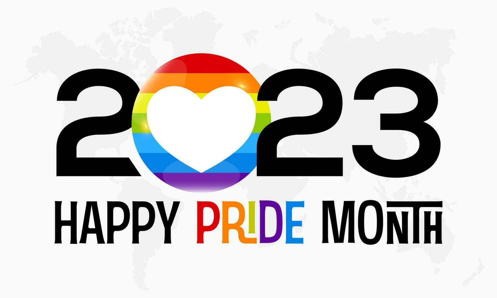 2023 Concept Pride Month transgender community celebration vector template. Diversity, homosexual, rainbow concept banner.