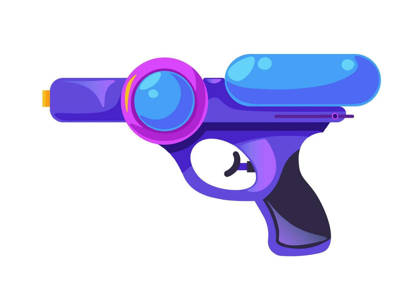 Water pistol for summer, playing outside vector