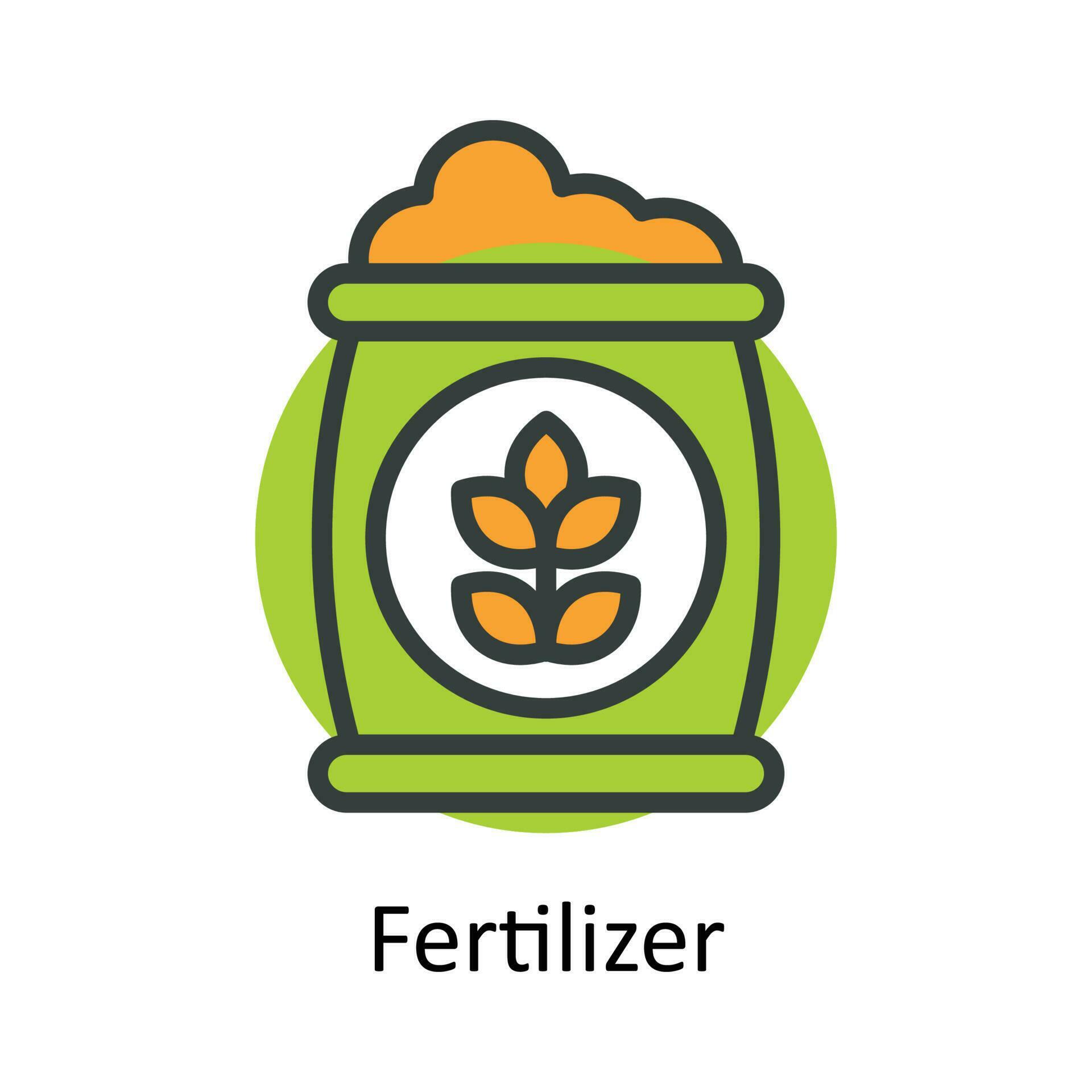 Fertilizer vector Fill outline Icon Design illustration. Agriculture ...