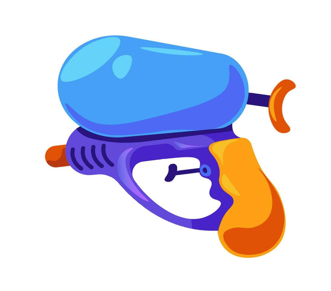 Water gun or pistol for playing games outdoors vector
