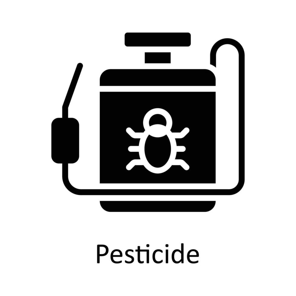 Pesticide  vector    Solid Icon Design illustration. Agriculture  Symbol on White background EPS 10 File