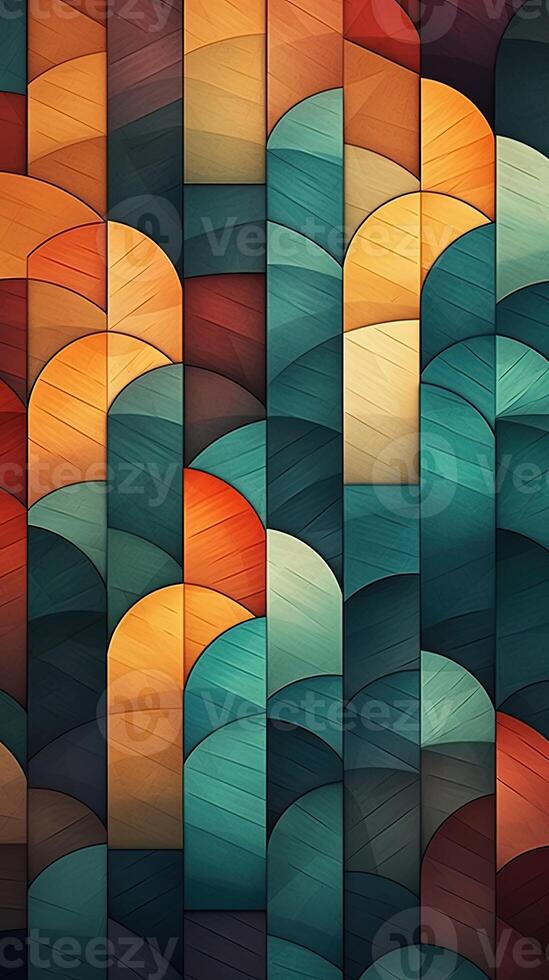 Multicolored Abstract Geometric Pattern Background. Technology. photo