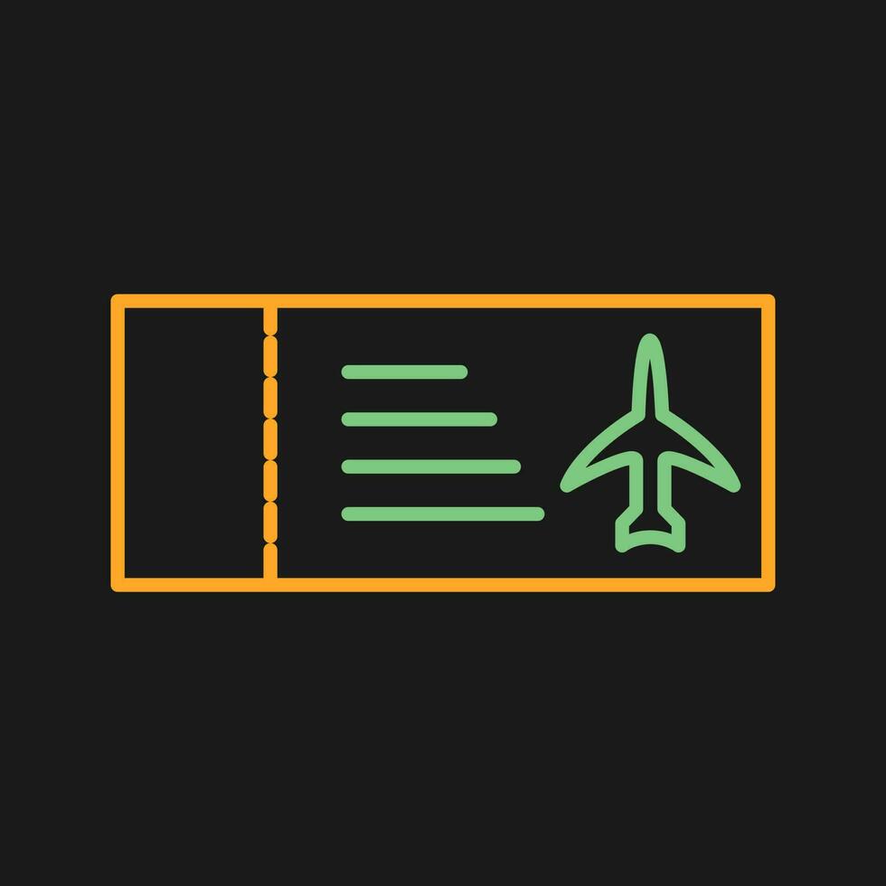 Plane Tickets Vector Icon