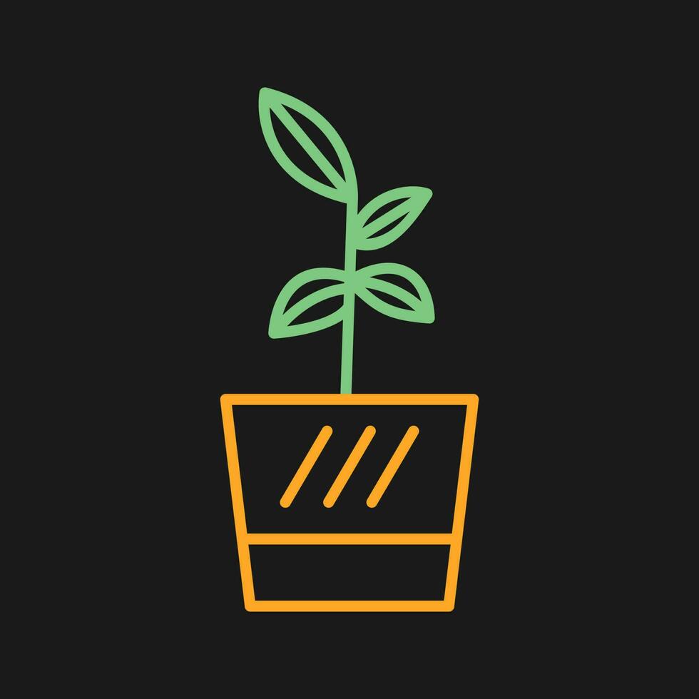 Flower Pot Vector Icon