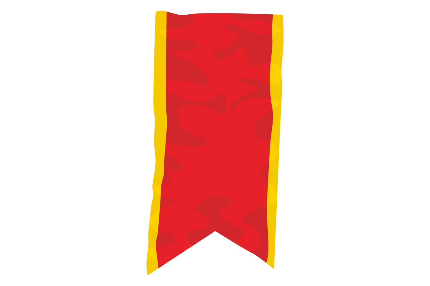 rouge pendaison drapeau avec transparent Contexte png