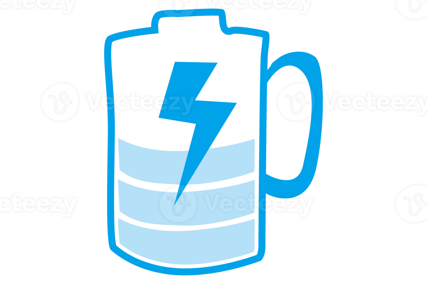 80 - 60 pour cent batterie énergie bar dans le forme de une boisson sur une transparent Contexte png