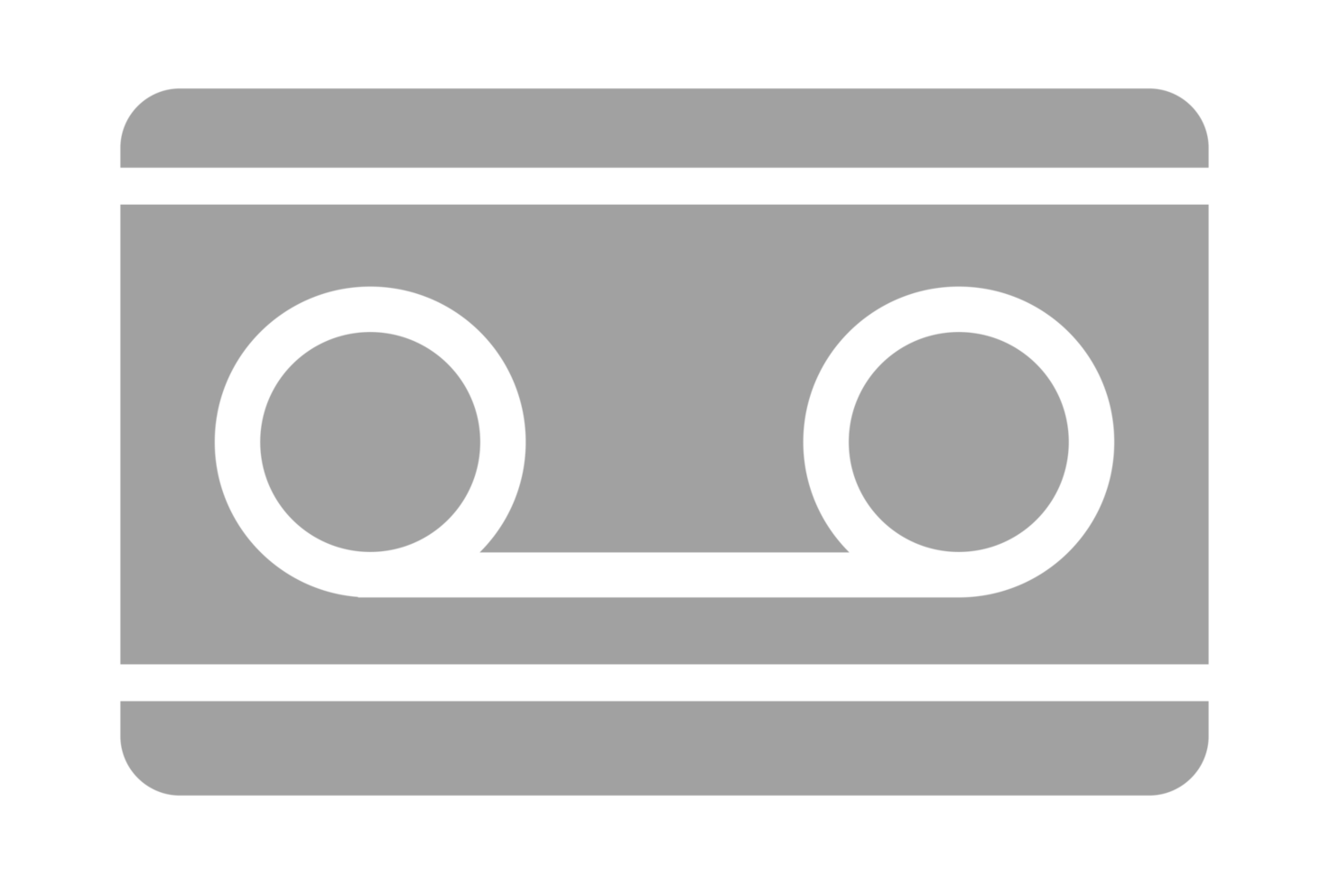 Business icon - tape cassette With transparent Background png