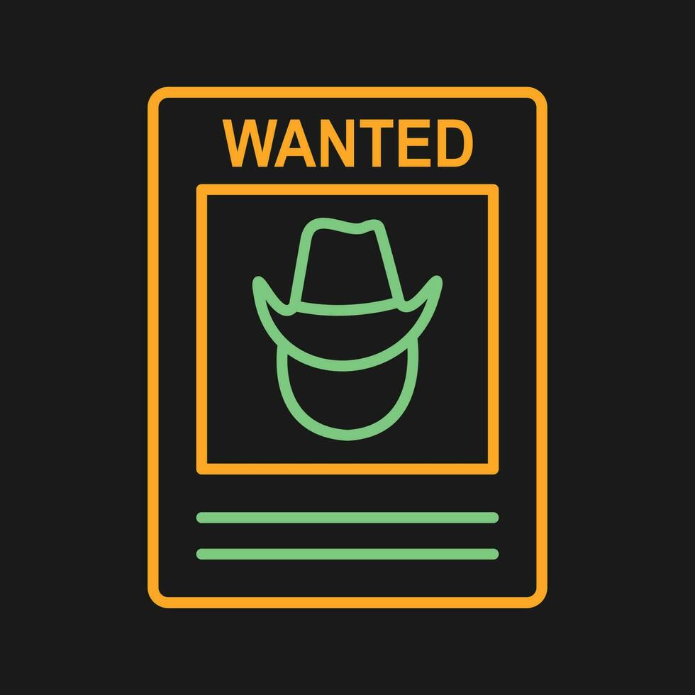 Wanted Poster Vector Icon